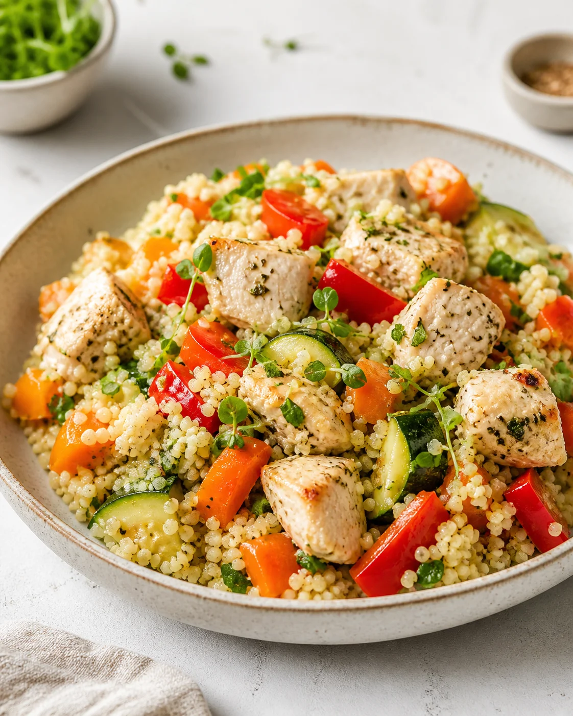 Couscous with chicken and vegetables