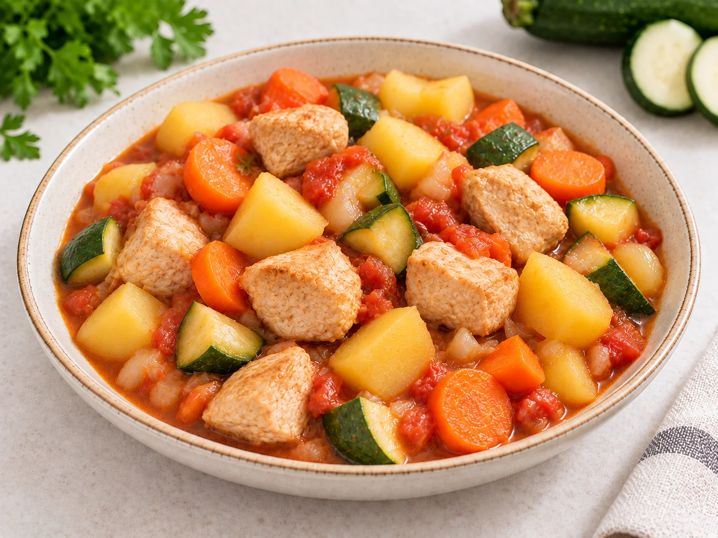 Рагу з індичкою, картоплею та овочами